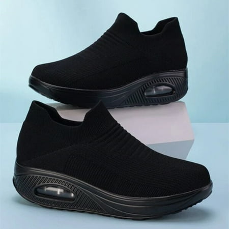 Women‘s Casual Sneakers Flying Woven Breathable Sports Shoes Air Cushion Slip-on Running Shoes
Women‘s Casual Sneakers Flying Woven Breathable Sports Shoes Air Cushion Slip-on Running Shoes