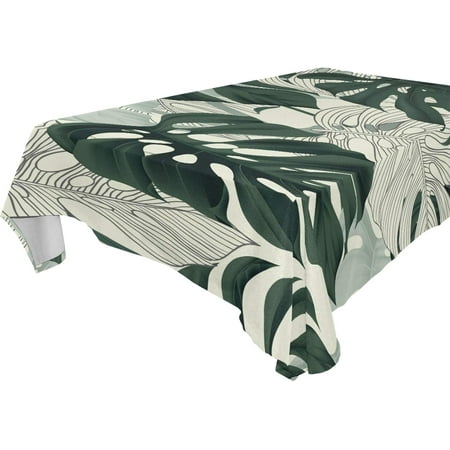 Square Tablecloth with Split-Leaf Philodendron Plant Light Yellow Prints Anti-Wrinkle and Smooth Table Cloth for Kitchen/Home Decoration(60x90)
Square Tablecloth with Split-Leaf Philodendron Plant Light Yellow Prints Anti-Wrinkle and Smooth Table Cloth for Kitchen/Home Decoration(60x90)