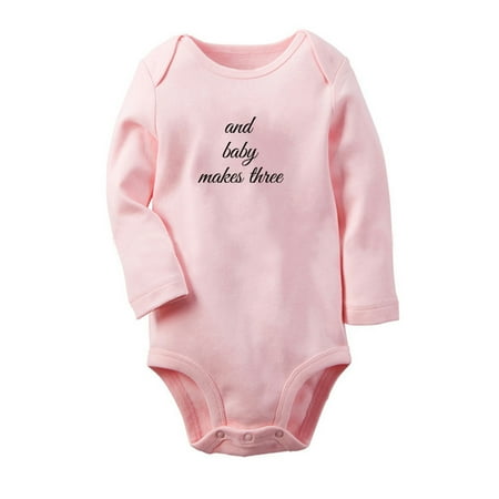 And Baby Makes Three Funny Rompers Newborn Baby Unisex Bodysuits Infant Jumpsuits Toddler 0-12 Months Kids Long Sleeves Oufits (Pink 6-12 Months)
And Baby Makes Three Funny Rompers Newborn Baby Unisex Bodysuits Infant Jumpsuits Toddler 0-12 Months Kids Long Sleeves Oufits (Pink 6-12 Months)