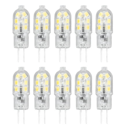 10Pcs G4 LED Bulb Brightness Dimming High Color Rendering Transparent Shell Light Bulbs for Landscape Lights DC 12V White Light
10Pcs G4 LED Bulb Brightness Dimming High Color Rendering Transparent Shell Light Bulbs for Landscape Lights DC 12V White Light