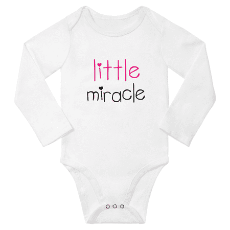 Little Miracle Baby Long Sleeve Clothes Bodysuits Infant Boy Girl Unisex (White 12-18M)
Little Miracle Baby Long Sleeve Clothes Bodysuits Infant Boy Girl Unisex (White 12-18M)
