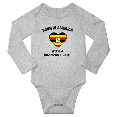 Born in America With a Ugandan Heart Boys Girl Baby Long Sleeve Bodysuit (Gray 18 Months)
Born in America With a Ugandan Heart Boys Girl Baby Long Sleeve Bodysuit (Gray 18 Months)