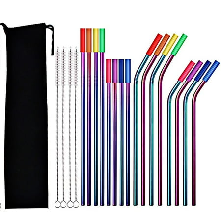 Dechoicelife - Metal Straws Reusable Drinking Rainbow Multi-Tube Color Cocktail Tips With Brush Bar For 20 24 30 OZ Tumbler 16 Pcs
Dechoicelife - Metal Straws Reusable Drinking Rainbow Multi-Tube Color Cocktail Tips With Brush Bar For 20 24 30 OZ Tumbler 16 Pcs