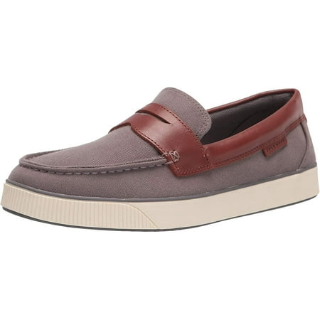 Cole Haan Men s Nantucket 2.0 Penny Loafer Grey Textile/Woodbury 10.5