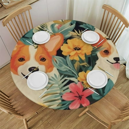 circular Table Cloth Cover circular Tablecloth for Home Dining Room Kitchen Decor and corgi
circular Table Cloth Cover circular Tablecloth for Home Dining Room Kitchen Decor and corgi