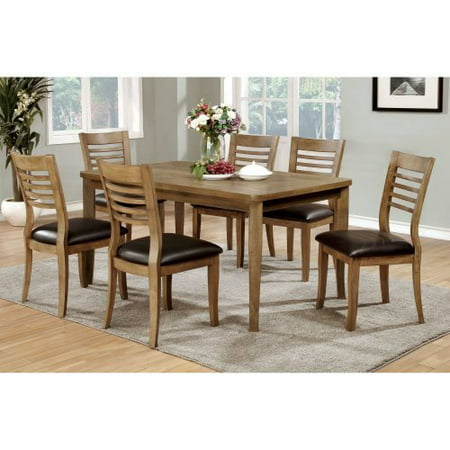 Furniture of America Claxton 7 Piece Dining Table Set