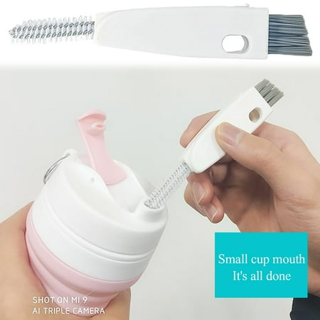 Cup Brush Portable Multifunctional Rubber Ring Groove Cup Cover Cleaning Brush