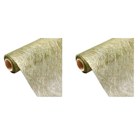 2X Gold Table Runner Metallic Fiber Non-Woven Fabric for Wedding Party Table Decoration Gift Floral Wrapping 30cmx10M
2X Gold Table Runner Metallic Fiber Non-Woven Fabric for Wedding Party Table Decoration Gift Floral Wrapping 30cmx10M