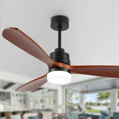 52 Black Classical LED Ceiling fan with Remote Control Reversible DC Motor 3 Wood Fan Blades - 52 inch
52 Black Classical LED Ceiling fan with Remote Control Reversible DC Motor 3 Wood Fan Blades - 52 inch