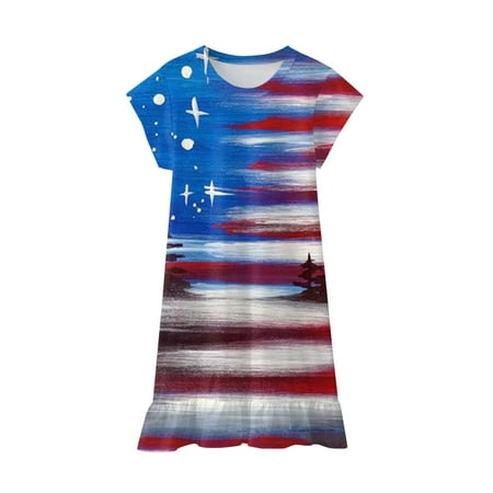 Aayomet Girls Dresses Toddler Kids Girl Fourth Of July Independent Day Star Stripes Prints Short Sleeves Party Princess Dress Pink 5-6 Years
Aayomet Girls Dresses Toddler Kids Girl Fourth Of July Independent Day Star Stripes Prints Short Sleeves Party Princess Dress Pink 5-6 Years