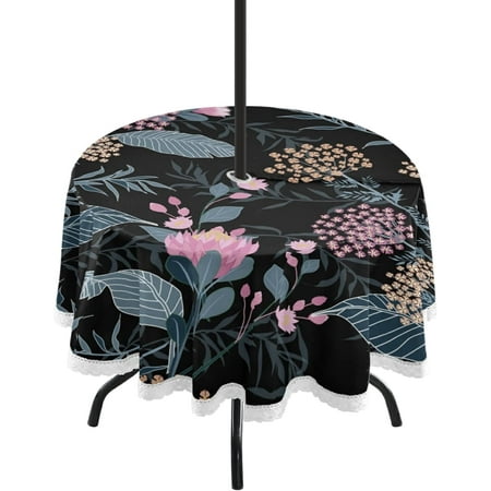 SKYSONIC Palm Flowers Round Tablecloth 60 Waterproof Spillproof Polyester Fabric Table Cover with Zipper Umbrella Hole for Outdoor Patio Garden Dining Party
SKYSONIC Palm Flowers Round Tablecloth 60 Waterproof Spillproof Polyester Fabric Table Cover with Zipper Umbrella Hole for Outdoor Patio Garden Dining Party