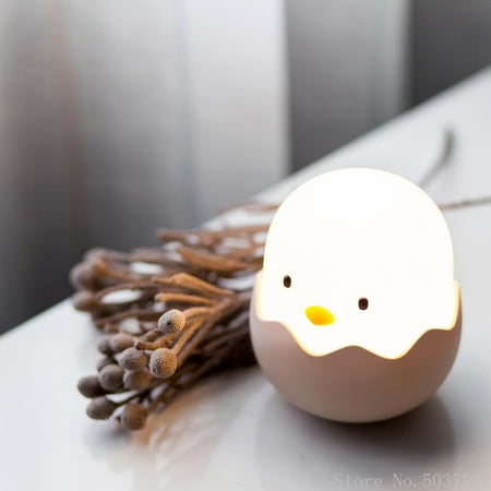 

Ledander Creative Eggshell Chicken Night Light Children s Bedroom Charging Silicone Lamp Cartoon Sleeping Lamp