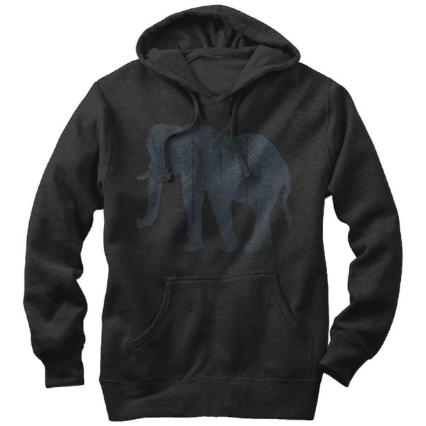 Chin Up Women's Distressed Tribal Elephant Hoodie