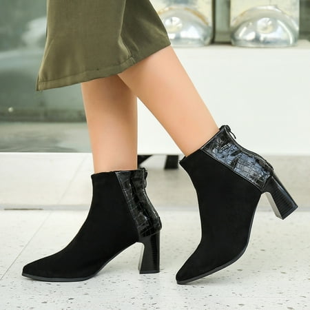 Cathalem Borne Boots Womens Leather Fashion Women Autumn Winter Solid Color Stone Pattern Flock Square Heels Zipper Short Booties Shoes Black 7.5
Cathalem Borne Boots Womens Leather Fashion Women Autumn Winter Solid Color Stone Pattern Flock Square Heels Zipper Short Booties Shoes Black 7.5