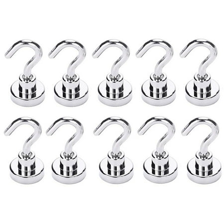 10Pc Magnetic Hooks Heavy Duty Earth Magnet Hook Protection Ideal Indoor Outdoor
10Pc Magnetic Hooks Heavy Duty Earth Magnet Hook Protection Ideal Indoor Outdoor