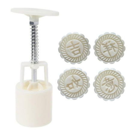 SIEYIO Chinese Words Shaped Mooncake Moulds Mooncake Stamps Baking Mooncake Accessories