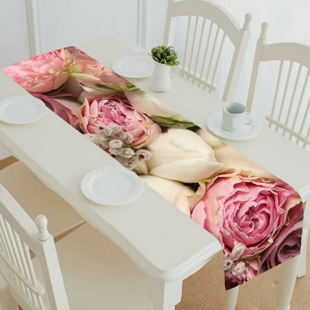 ECZJNT Wedding Bouquet Rose Bush Ranunculus Asiaticus table runner table cloth tea table cloth 14x72 inch
ECZJNT Wedding Bouquet Rose Bush Ranunculus Asiaticus table runner table cloth tea table cloth 14x72 inch