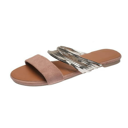 Rewenti Women s Flat Shoes Ladies Beach Sandals Summer Non-Slip Causal Slippers Pink 6.5(38)
Rewenti Women s Flat Shoes Ladies Beach Sandals Summer Non-Slip Causal Slippers Pink 6.5(38)