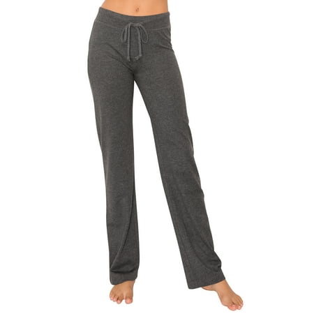 EttelLut - Women s Joggers Pajama - Comfy Cotton Pants- Charcoal XL