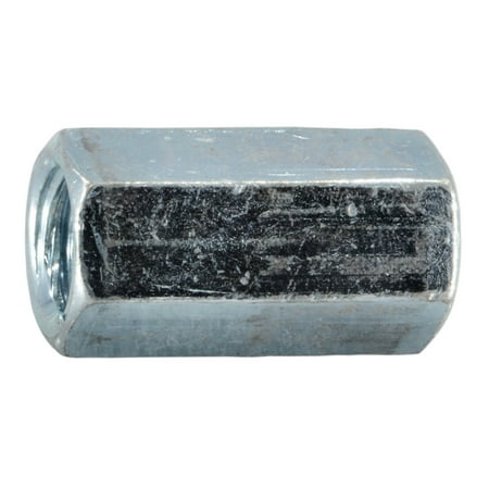 3/8 -16 to 1/4 -20 x 1-1/8 Zinc Plated Steel Coarse Thread Coupling Nuts