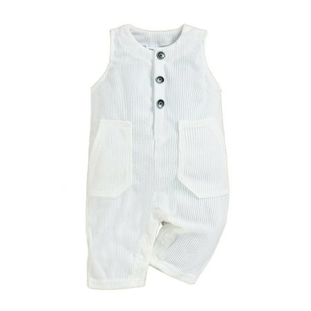 Avamo Infant Casual With Pockets Bodysuit Buttons Cartoon Jumpsuit Newborn Sleeveless Home Overall
Avamo Infant Casual With Pockets Bodysuit Buttons Cartoon Jumpsuit Newborn Sleeveless Home Overall