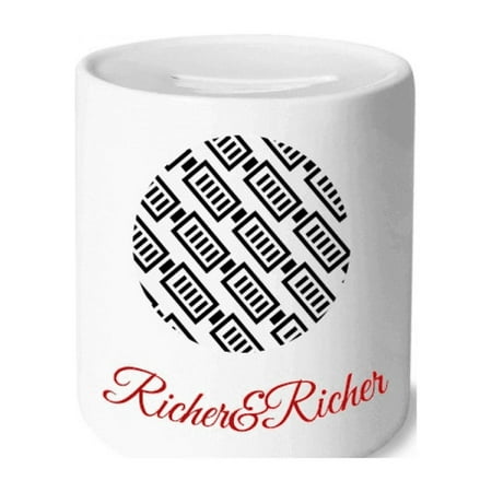 Battery Endurance Energy Stamp Pattern Rich and Rich Bank Saving Box Coin