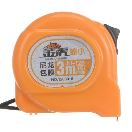 Retractable Tape Measure 3 Meters Nylon Coating Steel Measuring Tape 16mm Wide Orange Black ABS Shell
Retractable Tape Measure 3 Meters Nylon Coating Steel Measuring Tape 16mm Wide Orange Black ABS Shell