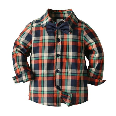 Aompmsdx Toddler Boys Long Sleeve Winter Autumn Bow Tie Shirt Tops Coat Outwear For Babys Clothes Plaid Red Bluehoodies
Aompmsdx Toddler Boys Long Sleeve Winter Autumn Bow Tie Shirt Tops Coat Outwear For Babys Clothes Plaid Red Bluehoodies