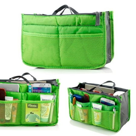 Lady Women Travel Insert Organizer Compartment Bag Handbag Purse Large Liner Tidy Bag - Green ...