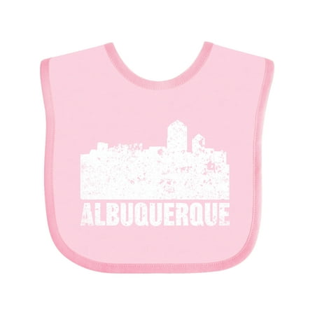Inktastic Albuquerque Skyline with Grunge Gift Baby Boy or Baby Girl Bib