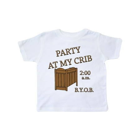 Inktastic Party At My Crib Gift Toddler Boy or Toddler Girl T-Shirt
