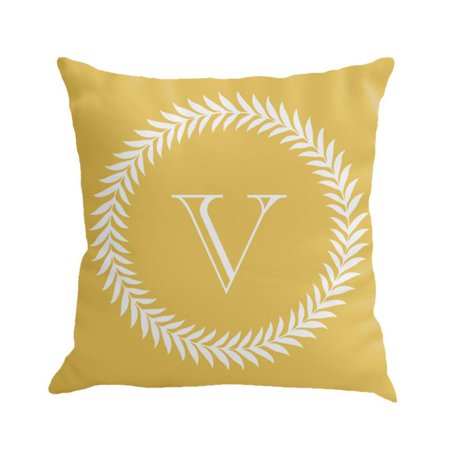 45X45cm Soft Linen Love Series Square Throw Pillow Case Sofa Waist Cushion Cover