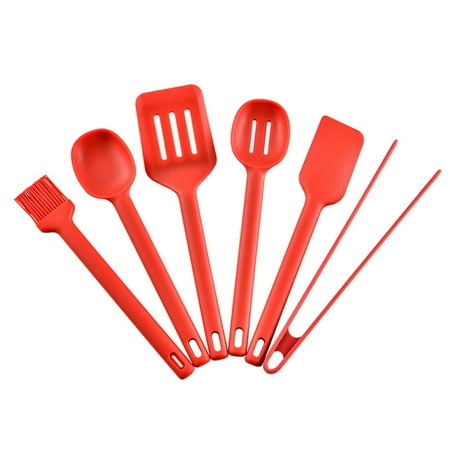 Silicone Kitchen Utensils Set for Cooking Baking Non Stick Spatula Set with Hanging Hole Heat Resistant Kitchen Supply Red 6-Piece Color Box
Silicone Kitchen Utensils Set for Cooking Baking Non Stick Spatula Set with Hanging Hole Heat Resistant Kitchen Supply Red 6-Piece Color Box