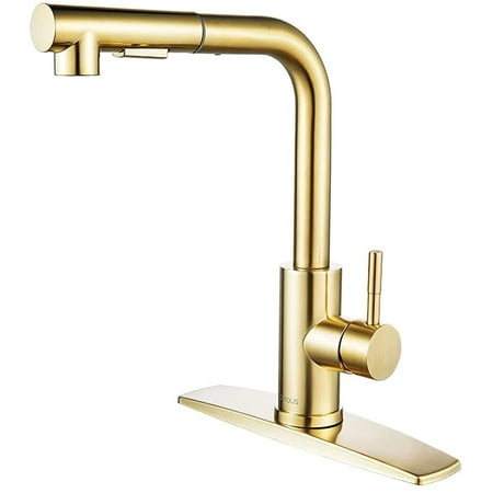 Gold Kitchen Faucets with Pull Down Sprayer Single Handle Kitchen Sink Faucet with Pull Out Sprayer
Gold Kitchen Faucets with Pull Down Sprayer Single Handle Kitchen Sink Faucet with Pull Out Sprayer