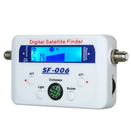 Docooler Digital Satellite Finder Satellite Signal Meter Digital Satellite Signal Finder Meter with LCD Display Digital Satfinder with Compass
Docooler Digital Satellite Finder Satellite Signal Meter Digital Satellite Signal Finder Meter with LCD Display Digital Satfinder with Compass