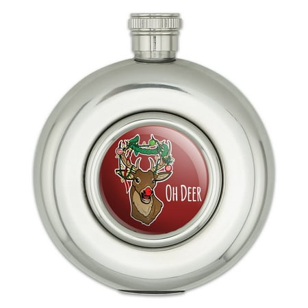 Oh Deer Dear Christmas Holidays Funny Round Stainless Steel 5oz Hip Drink Flask
Oh Deer Dear Christmas Holidays Funny Round Stainless Steel 5oz Hip Drink Flask