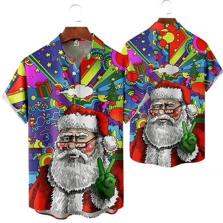 MLFU Hawaiian Men s Shirts Christmas Santa Cosplay Funny Shirts for Men Beach Party Short Sleeves Tops Button Up Men Clothing
MLFU Hawaiian Men s Shirts Christmas Santa Cosplay Funny Shirts for Men Beach Party Short Sleeves Tops Button Up Men Clothing