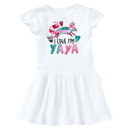 Inktastic I Love My Yaya Pink and Blue Fox with Hearts Gift Toddler Girl Dress
Inktastic I Love My Yaya Pink and Blue Fox with Hearts Gift Toddler Girl Dress