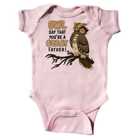 Inktastic Owl Say That You re A Great Father-Cute Owl Family Gift Baby Boy or Baby Girl Bodysuit