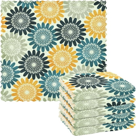Vintage Teal Navy Flowers Print Dish Cloths 6 Pack Dish Towels Reusable Cleaning Cloths Kitchen Hand Towels
Vintage Teal Navy Flowers Print Dish Cloths 6 Pack Dish Towels Reusable Cleaning Cloths Kitchen Hand Towels