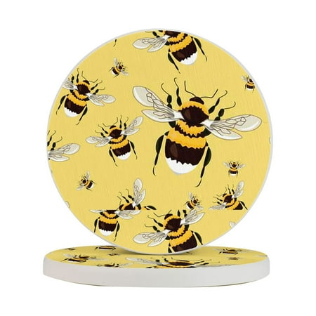 Circular Drink Coasters Set Big Bright Bumblebees Realistic Insects Beautiful Home Decor Diatomite Heat-Resistant Diatomite Protect Table Countertop
Circular Drink Coasters Set Big Bright Bumblebees Realistic Insects Beautiful Home Decor Diatomite Heat-Resistant Diatomite Protect Table Countertop