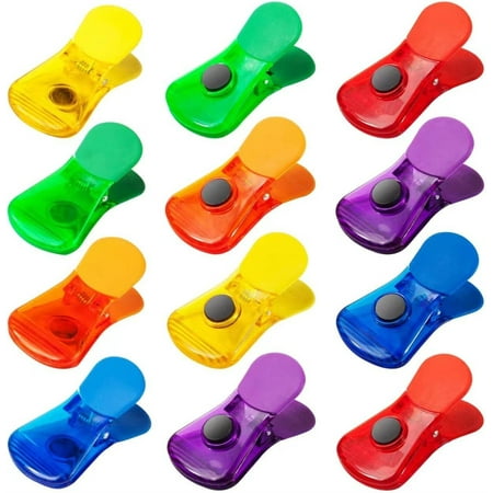 NOGIS 12 Pack Magnetic Chip Clips Clips for Food Packages with Magnet Sealing Food Clips Multipurpose Snack Bag Clips for Food Storage (Multicolored)
NOGIS 12 Pack Magnetic Chip Clips Clips for Food Packages with Magnet Sealing Food Clips Multipurpose Snack Bag Clips for Food Storage (Multicolored)