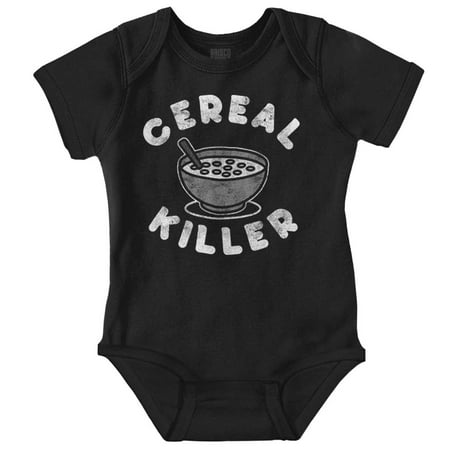 Funny Food Pun Cereal Killer Joke Romper Boys or Girls Infant Baby Brisco Brands 24M
Funny Food Pun Cereal Killer Joke Romper Boys or Girls Infant Baby Brisco Brands 24M