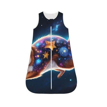 Fotbe Colorful Star River Squirrel Pattern Sleep Sack - Baby Wearable Blanket with Zipper Extra Soft Cotton Sleeveless Sleeping Bag for Infants-Small
Fotbe Colorful Star River Squirrel Pattern Sleep Sack - Baby Wearable Blanket with Zipper Extra Soft Cotton Sleeveless Sleeping Bag for Infants-Small