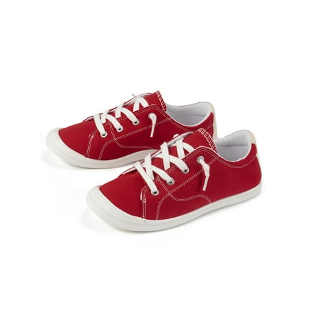 Woobling Ladies Shoes Breathable Canvas Sneaker Lace Up Walking Flats Women Casual Shoe Lightweight Loafers Slip On Anti-Slip Red 5.5
Woobling Ladies Shoes Breathable Canvas Sneaker Lace Up Walking Flats Women Casual Shoe Lightweight Loafers Slip On Anti-Slip Red 5.5