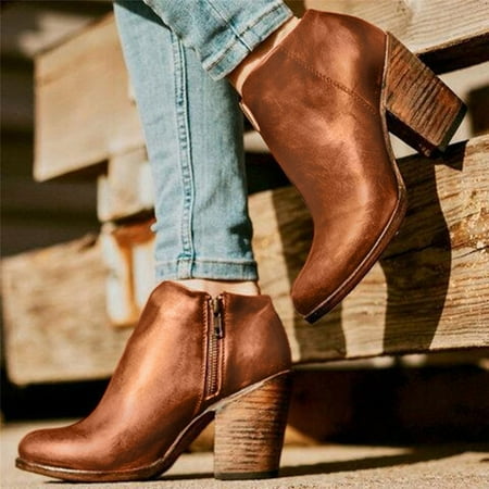 TALKVE Shoes Solid Fashion High Toe Zipper Non Slip Heels Women Booties Short Color Round Women s Boots
TALKVE Shoes Solid Fashion High Toe Zipper Non Slip Heels Women Booties Short Color Round Women s Boots