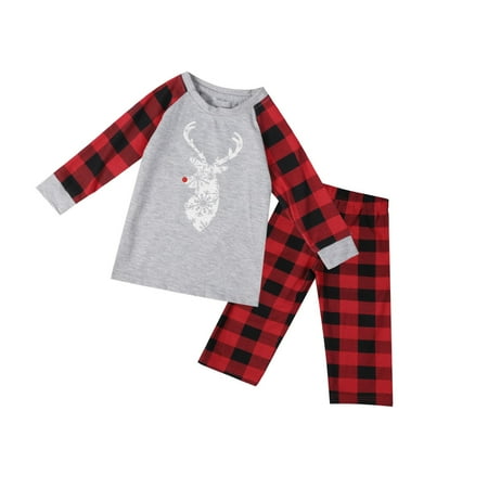 Matching Family Pajamas Sets Christmas Sleepwear Plaid Printed Long Sleeve Tee And Bottom Loungewear (Kid)
Matching Family Pajamas Sets Christmas Sleepwear Plaid Printed Long Sleeve Tee And Bottom Loungewear (Kid)