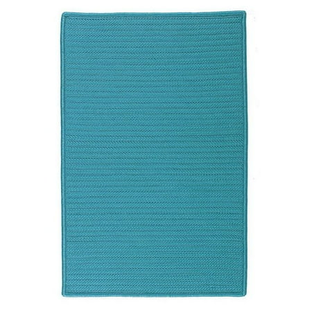 Colonial Mills Rug H049R024X036S Simply Home Solid - Turquoise 2 ft. x 3 ft. Braided Rug