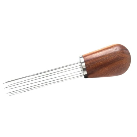 Poseidon Espresso Distribution Tool with Holder 304 Stainless Steel 8 Needles Natural Wood Handle Espresso Coffee Powder Stirrer Distributor Barista Kitchen Supplies
Poseidon Espresso Distribution Tool with Holder 304 Stainless Steel 8 Needles Natural Wood Handle Espresso Coffee Powder Stirrer Distributor Barista Kitchen Supplies