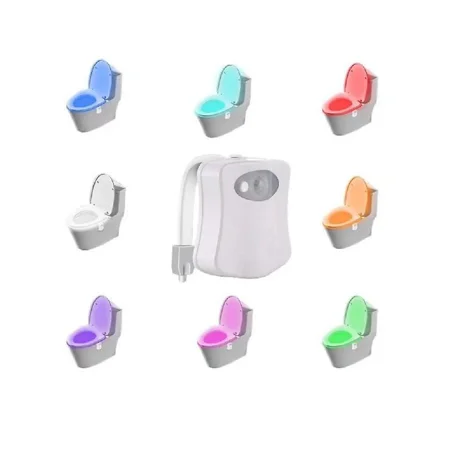 8-Color Changing LED Bathroom Sensor Lamp Automatic Toilet Night Light Duulaya
8-Color Changing LED Bathroom Sensor Lamp Automatic Toilet Night Light Duulaya